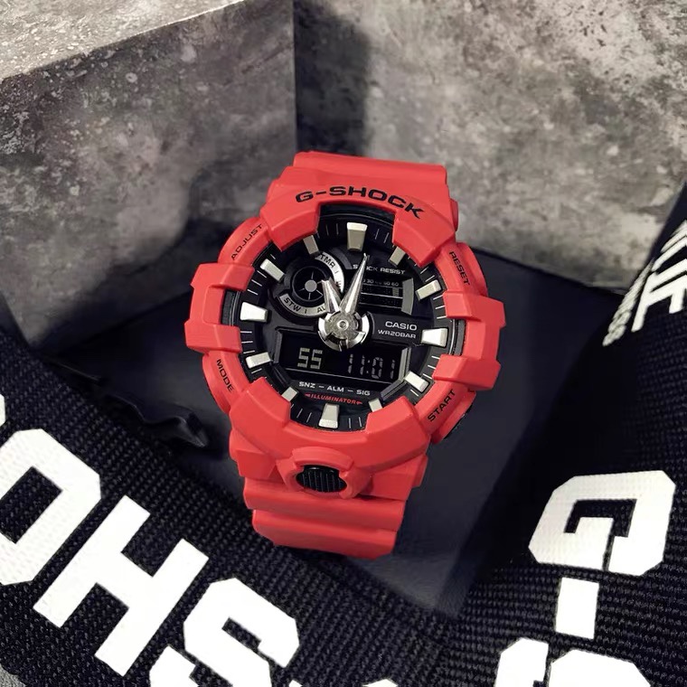 Casio GA-700 Watch Collection: Red, Black, and White – Youthful, Classic, and Reliable - 图片 6