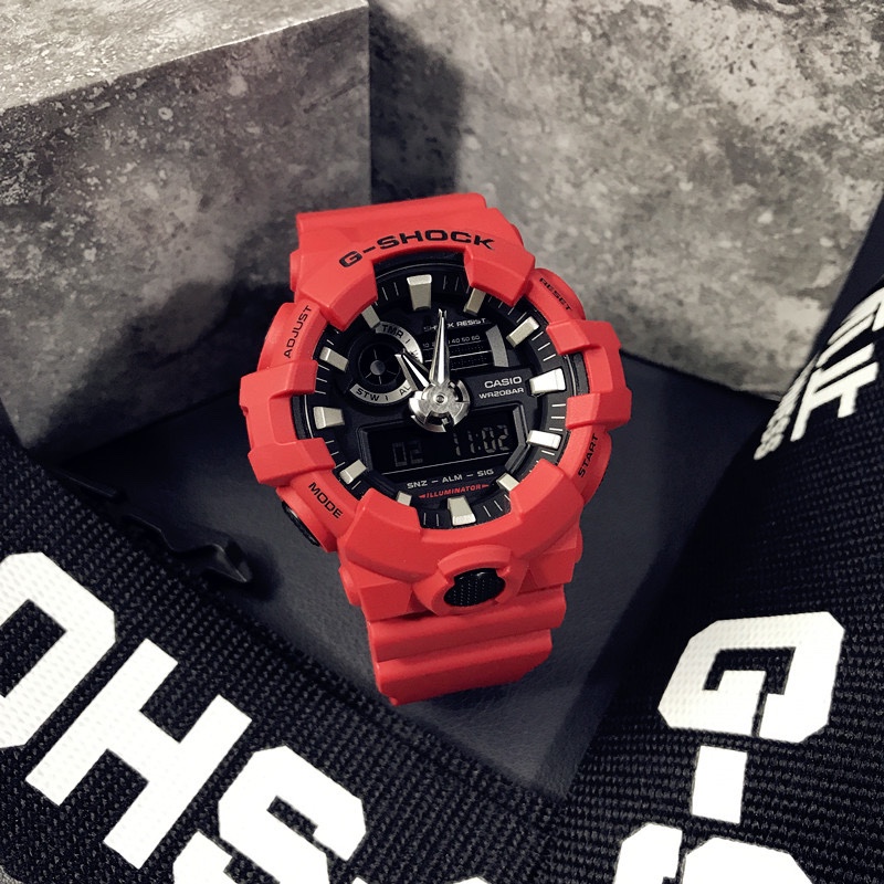 Casio GA-700 Watch Collection: Red, Black, and White – Youthful, Classic, and Reliable - 图片 9