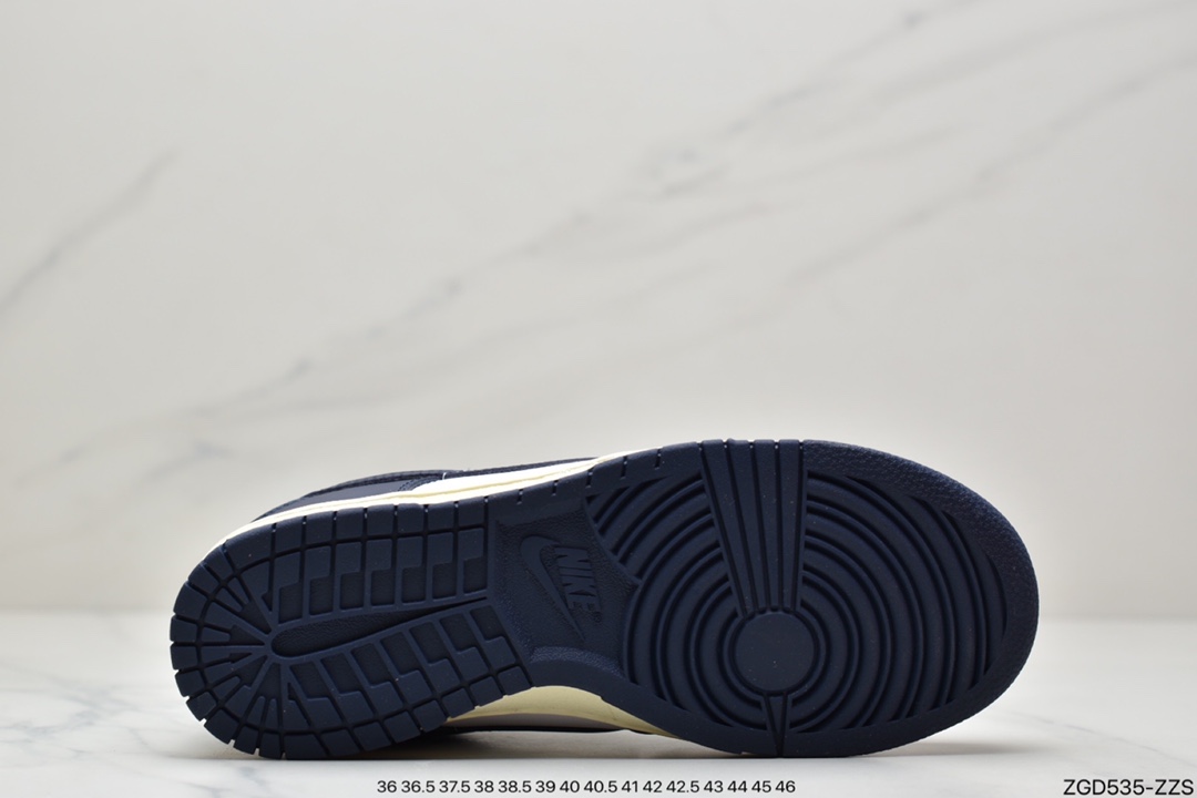 290 公司级纯原Nike Dunk Low 黑曜石 白深蓝 低帮 运动休闲板鞋 DD1503-115