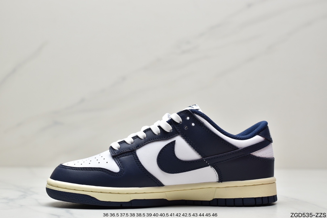 290 公司级纯原Nike Dunk Low 黑曜石 白深蓝 低帮 运动休闲板鞋 DD1503-115