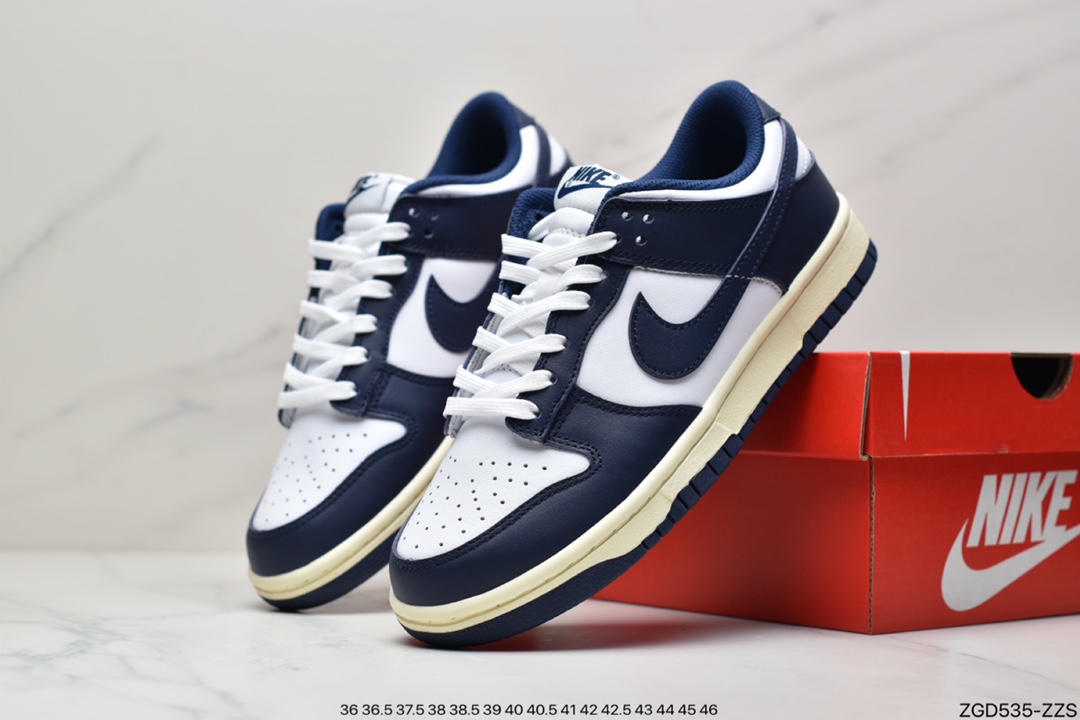 290 公司级纯原Nike Dunk Low 黑曜石 白深蓝 低帮 运动休闲板鞋 DD1503-115