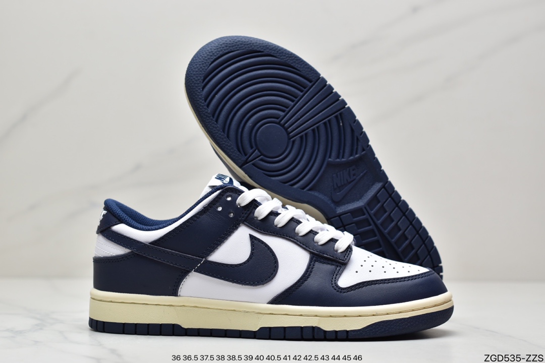 290 公司级纯原Nike Dunk Low 黑曜石 白深蓝 低帮 运动休闲板鞋 DD1503-115
