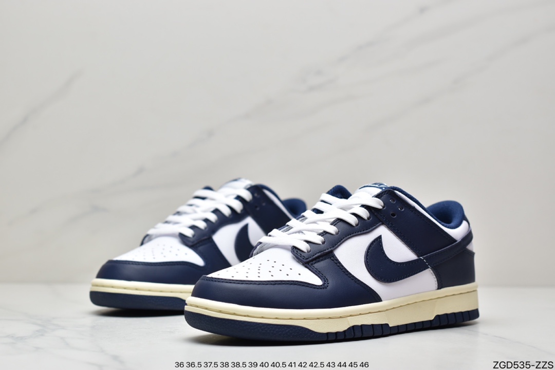 290 公司级纯原Nike Dunk Low 黑曜石 白深蓝 低帮 运动休闲板鞋 DD1503-115