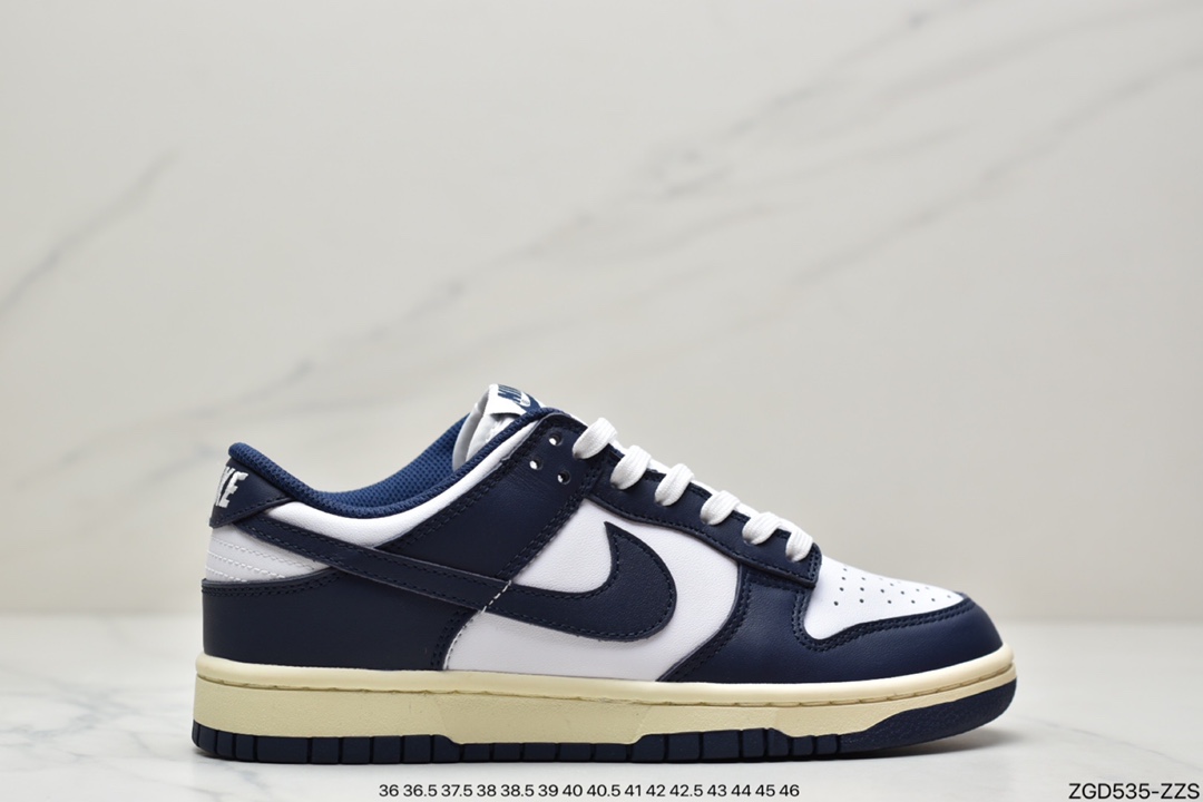 290 公司级纯原Nike Dunk Low 黑曜石 白深蓝 低帮 运动休闲板鞋 DD1503-115