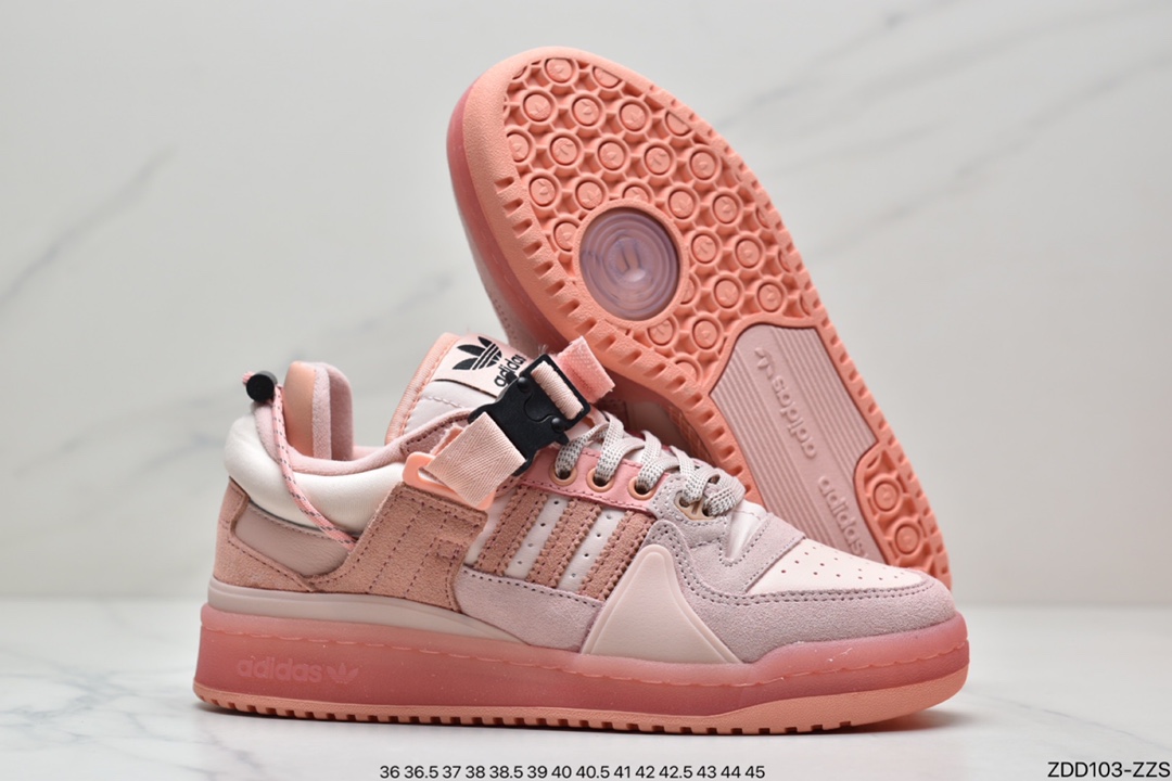 Campus style BAdidas Bunny Adidas Forum Buckle Low Easter egg magic buckle retro sneakers GW0265