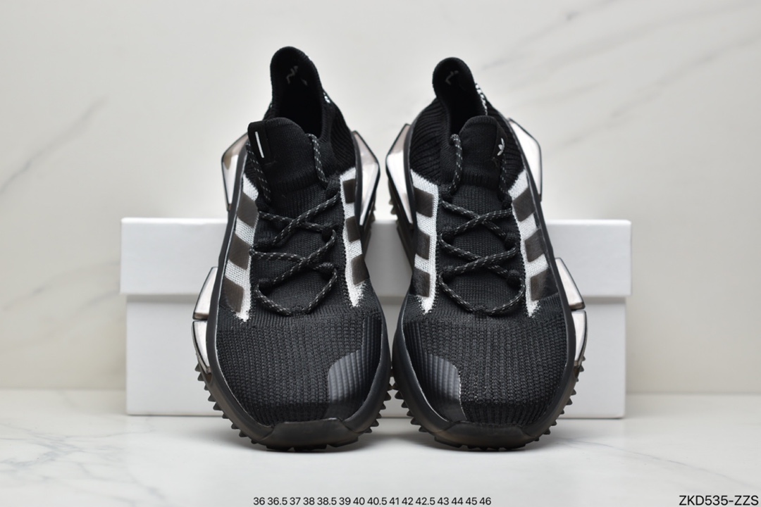 Adi NMD S_1 Edition ”Cloud White” S_1 Series Socks Sports Casual Running Shoes GW5652