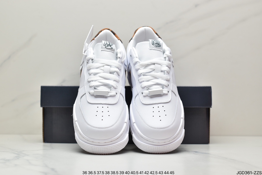 180 公司级Nike Air Force 1 LV8 Pixel 白色 豹纹 官方同步 CV8481-100