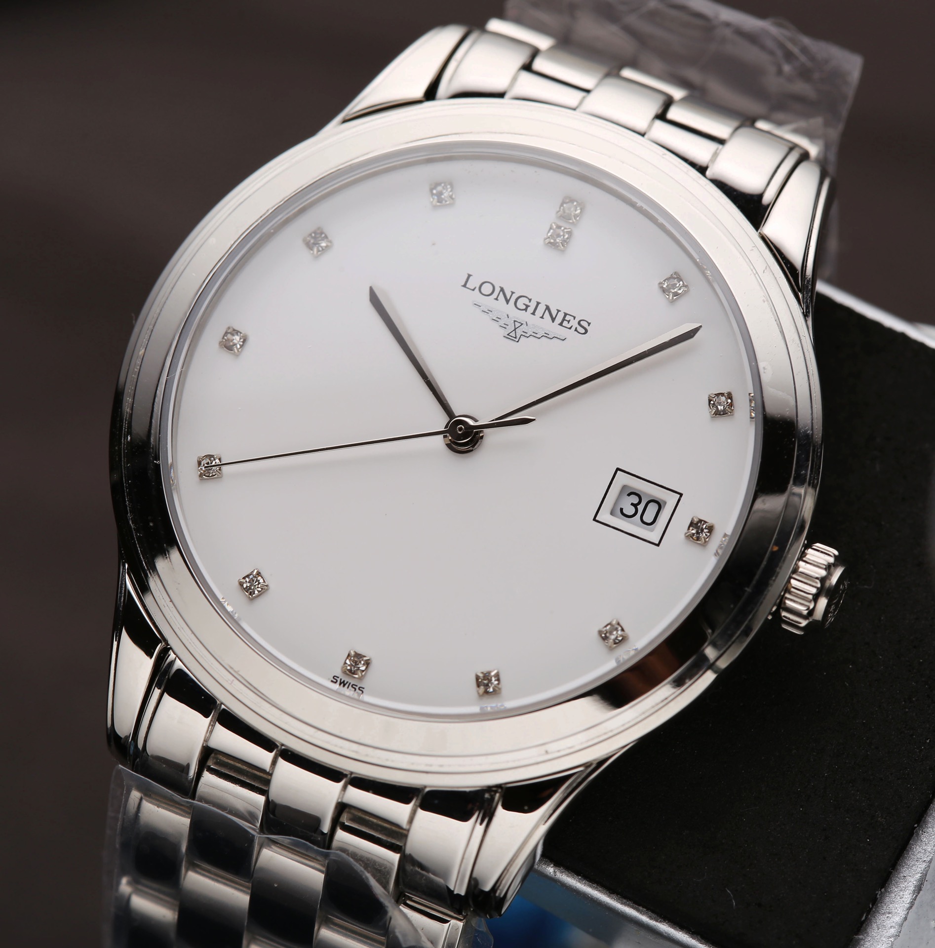 Longines Flagship Series Swiss Quartz Watch with Stainless Steel Bracelet 4 i1646020307 3930 2