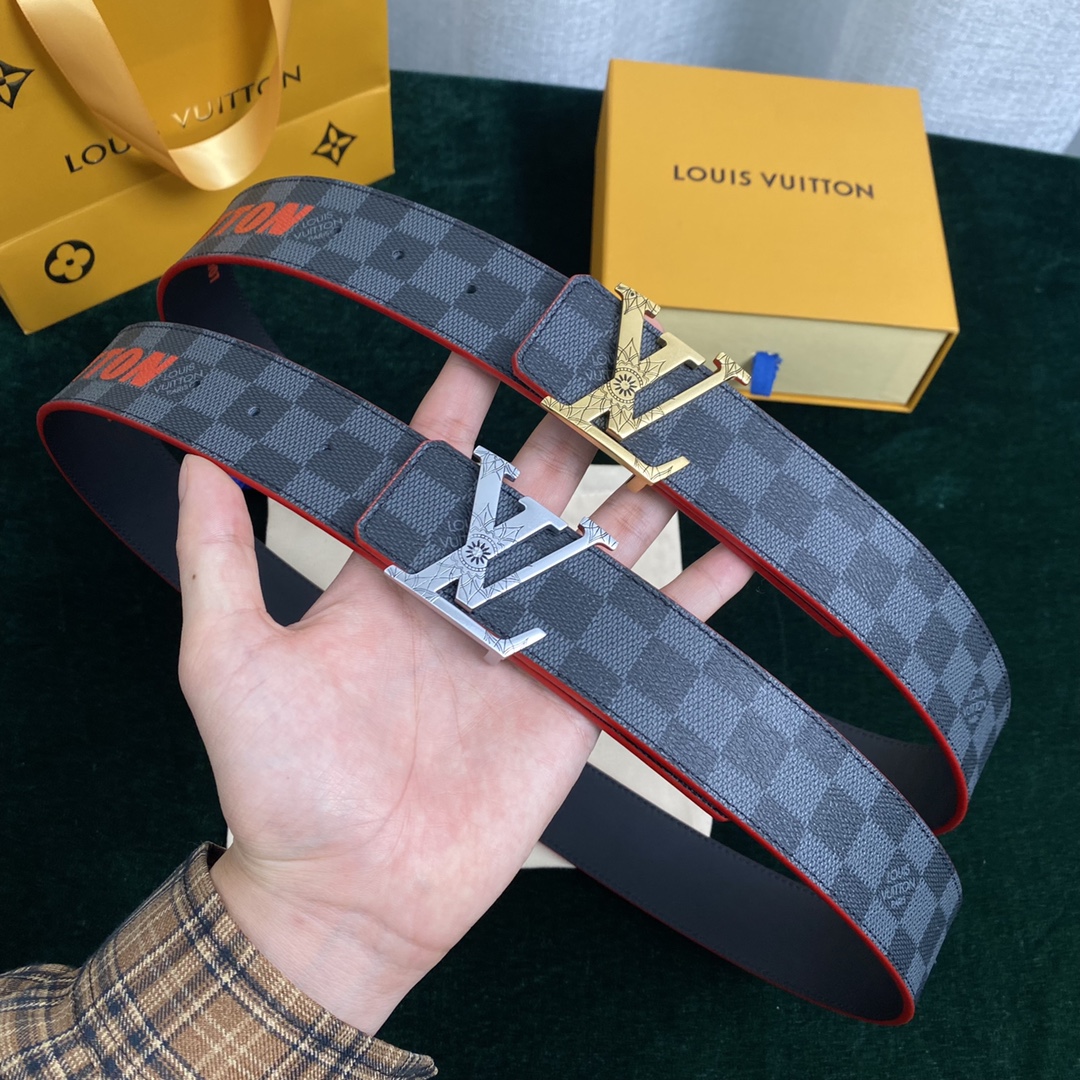 Louis Vuitton Belts Calfskin Cowhide