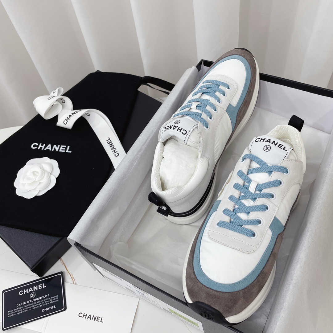 .Chanel2022 principios de la primavera nuevo color clásico a juego zapatos de onda / entrenadores es