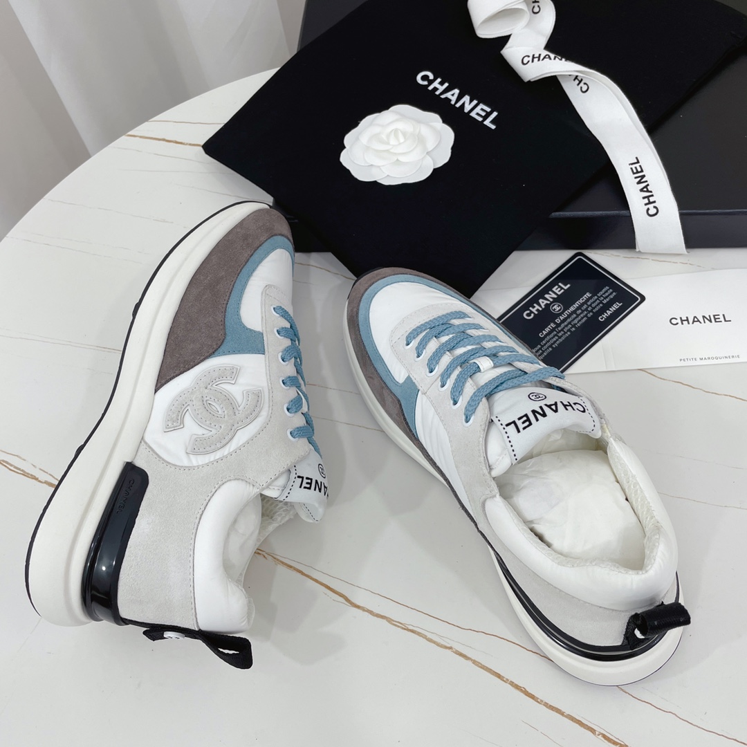 .Chanel2022 principios de la primavera nuevo color clásico a juego zapatos de onda / entrenadores es