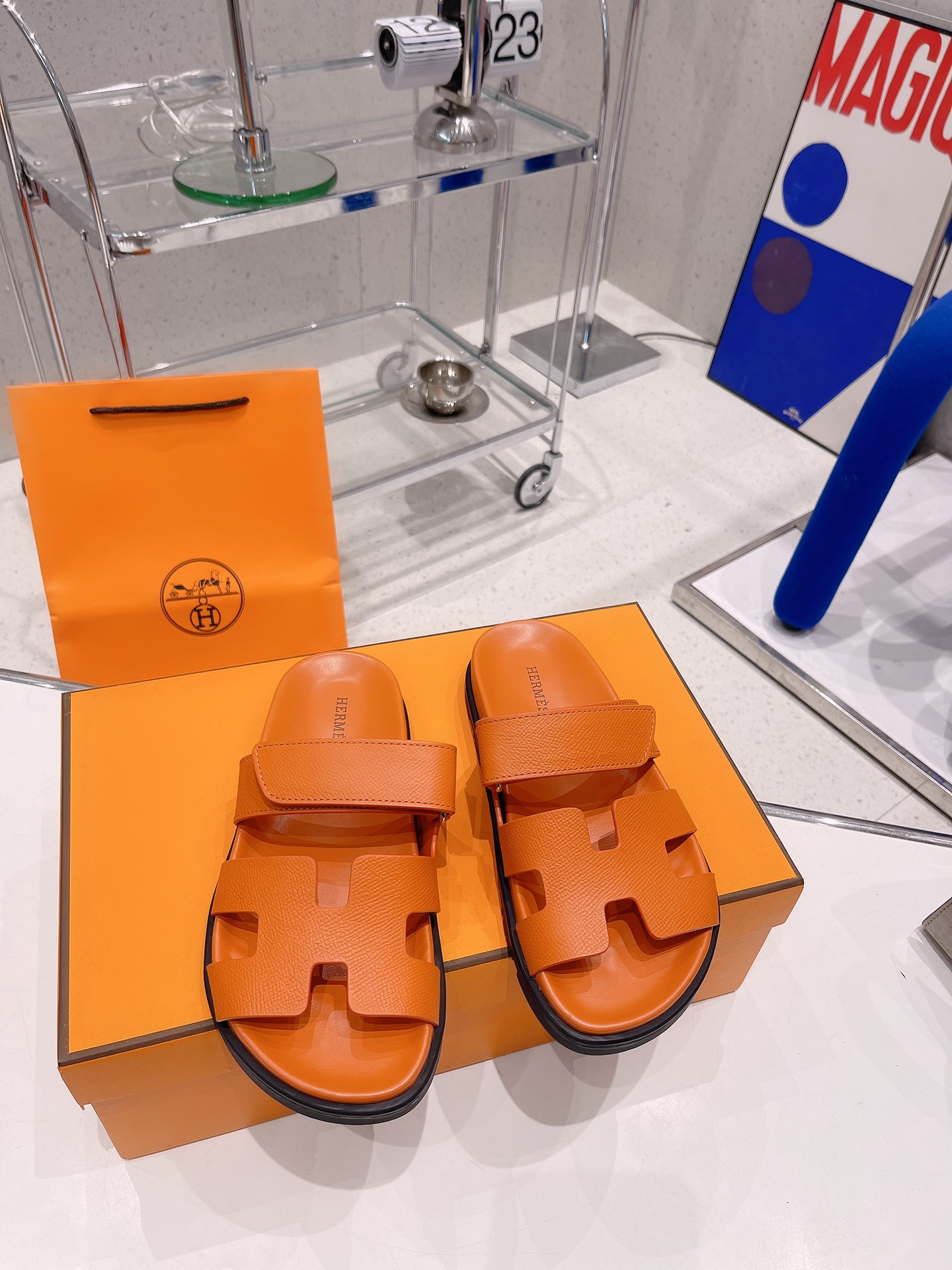 Hermès H家爱马士 2022春夏新款凉拖系列 一直都很火爆的二舅拖鞋- 凉鞋,随意各种搭配都很棒