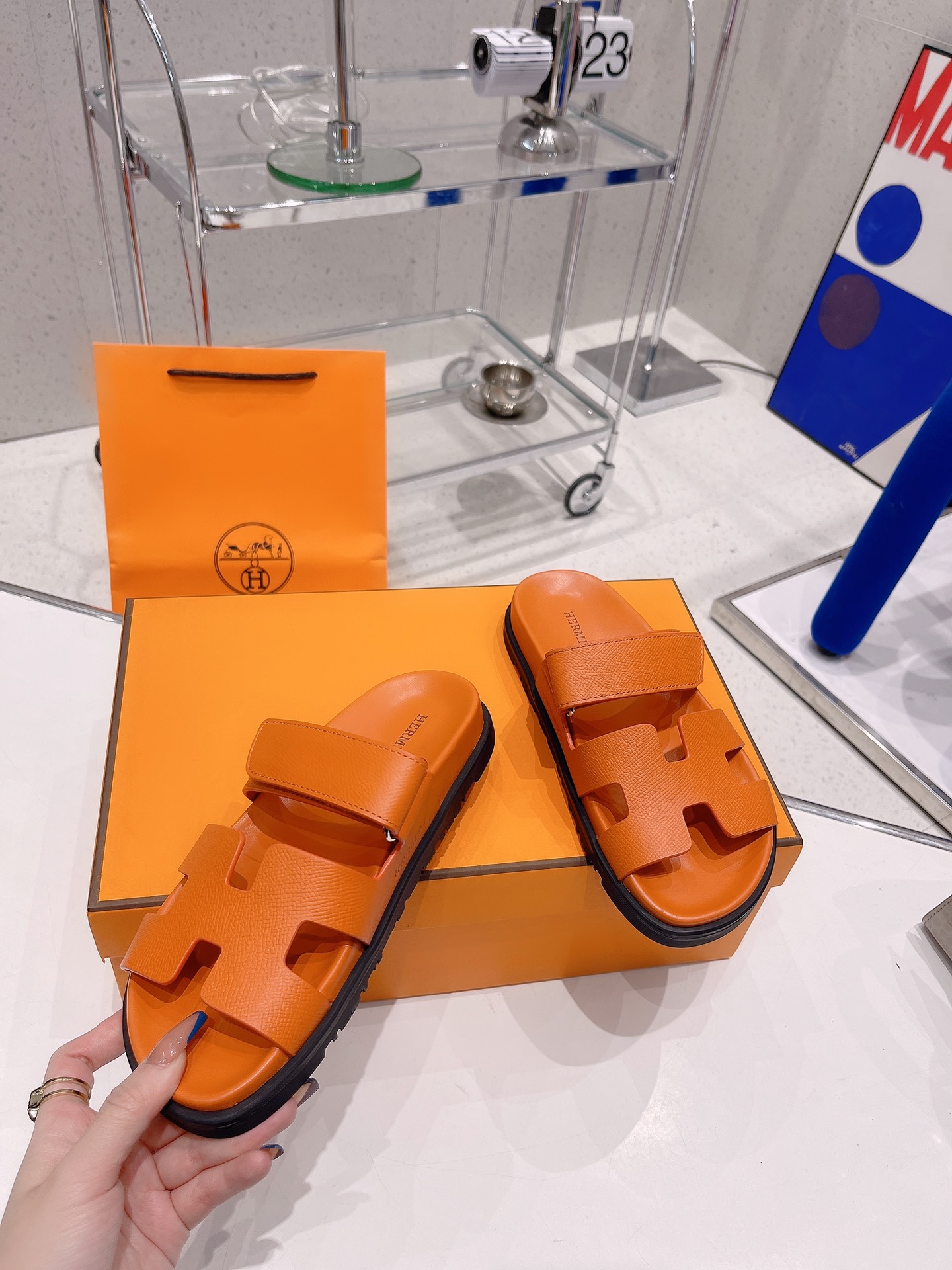 Hermès H家爱马士 2022春夏新款凉拖系列 一直都很火爆的二舅拖鞋- 凉鞋,随意各种搭配都很棒