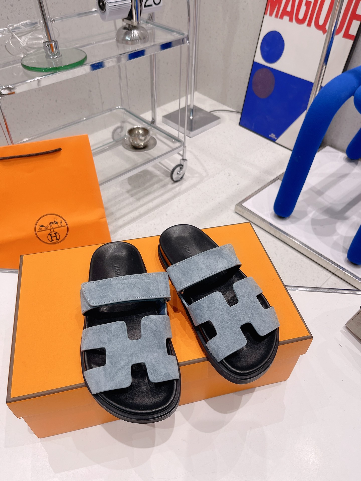 Hermès H家爱马士 2022春夏新款凉拖系列 一直都很火爆的二舅拖鞋- 凉鞋,随意各种搭配都很棒