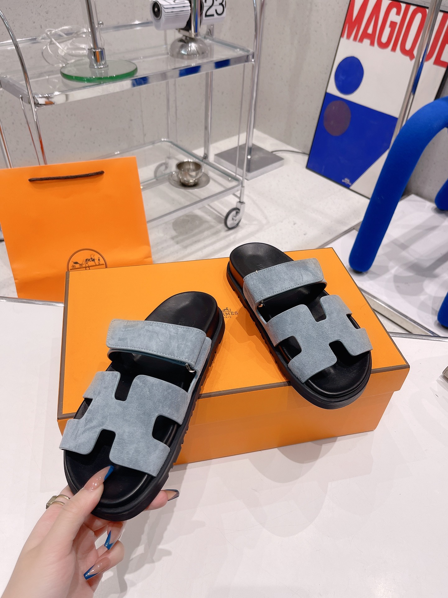Hermès H家爱马士 2022春夏新款凉拖系列 一直都很火爆的二舅拖鞋- 凉鞋,随意各种搭配都很棒