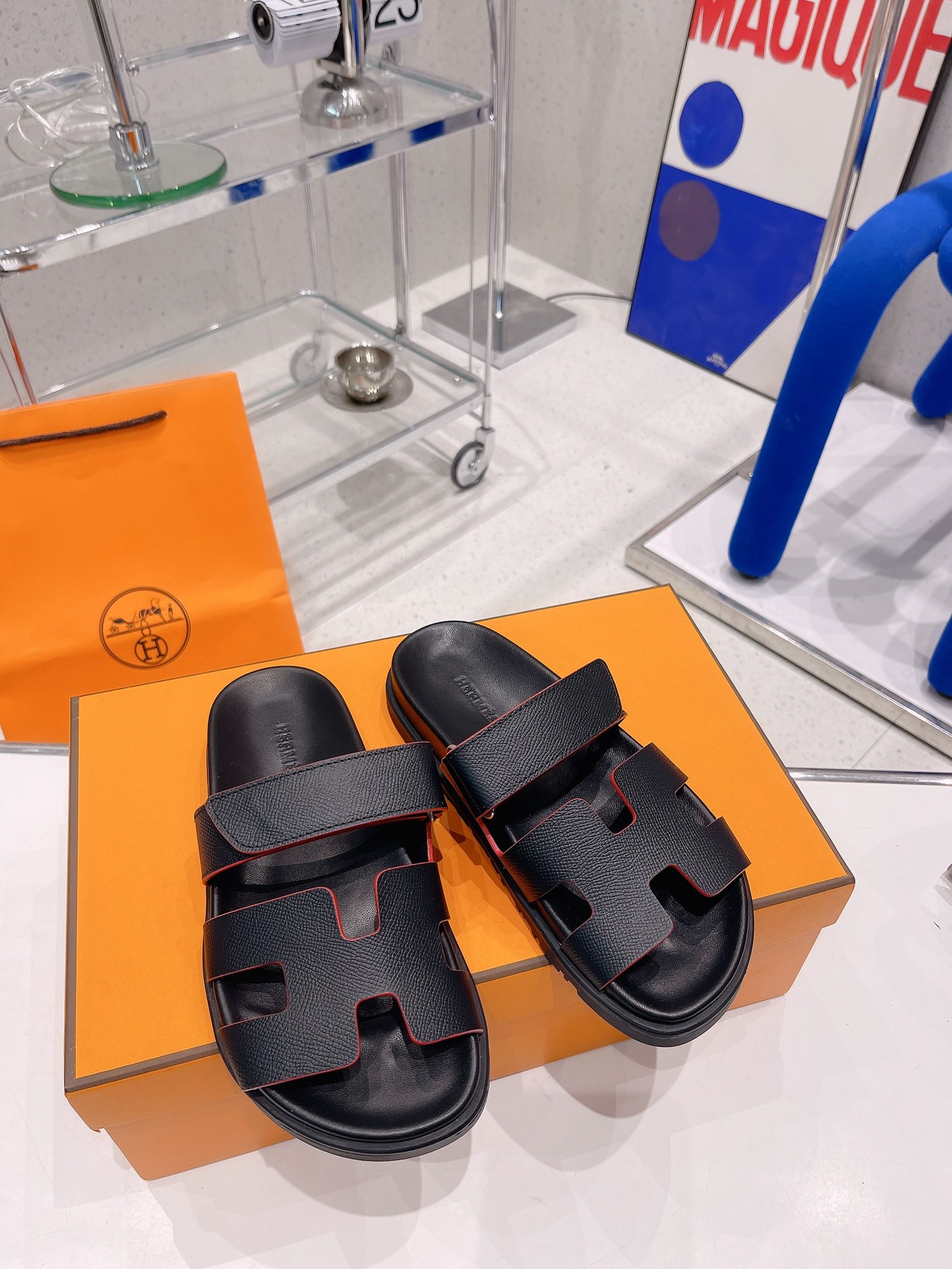 Hermès H家爱马士 2022春夏新款凉拖系列 一直都很火爆的二舅拖鞋- 凉鞋,随意各种搭配都很棒