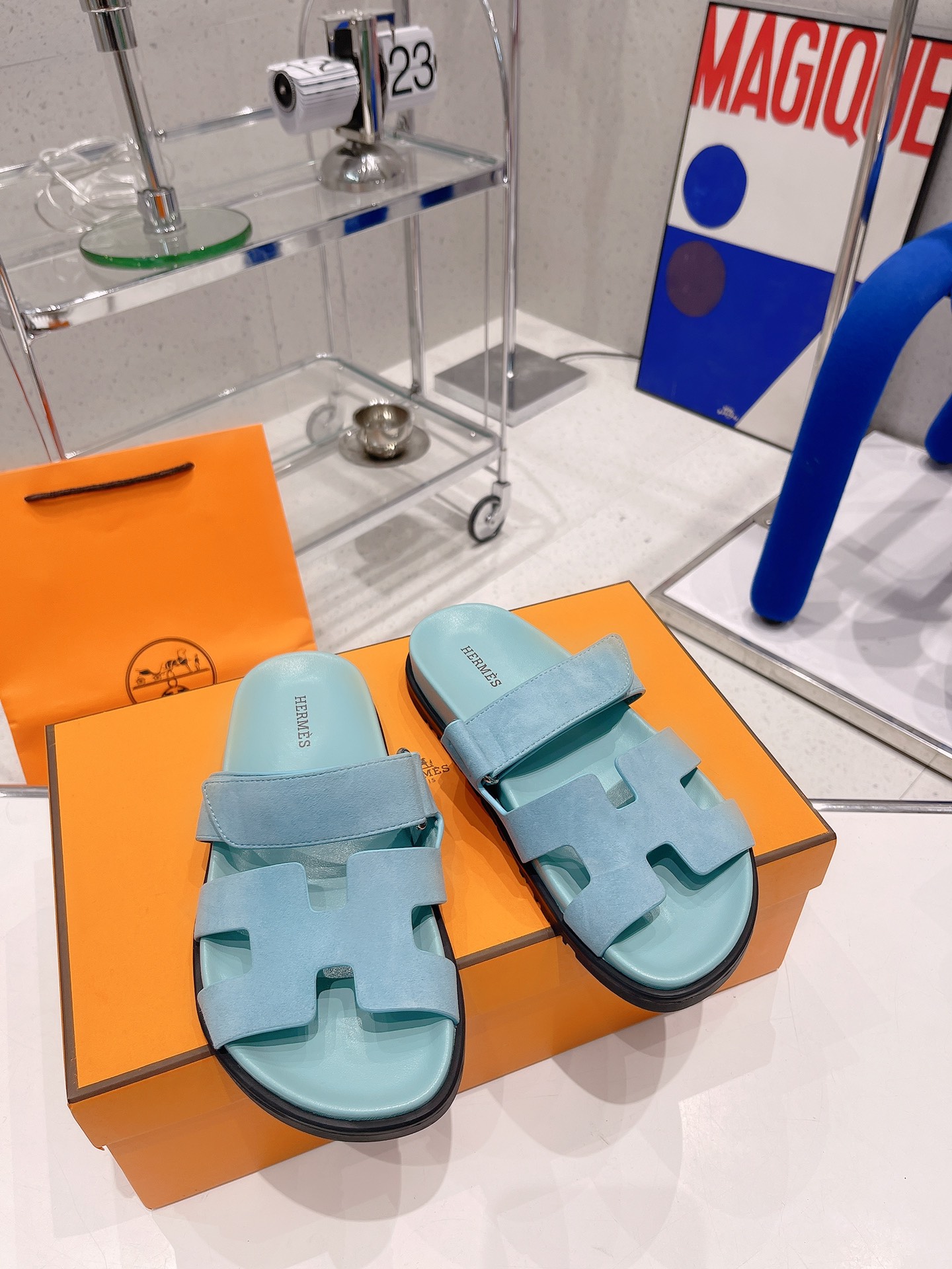 Hermès H家爱马士 2022春夏新款凉拖系列 一直都很火爆的二舅拖鞋- 凉鞋,随意各种搭配都很棒
