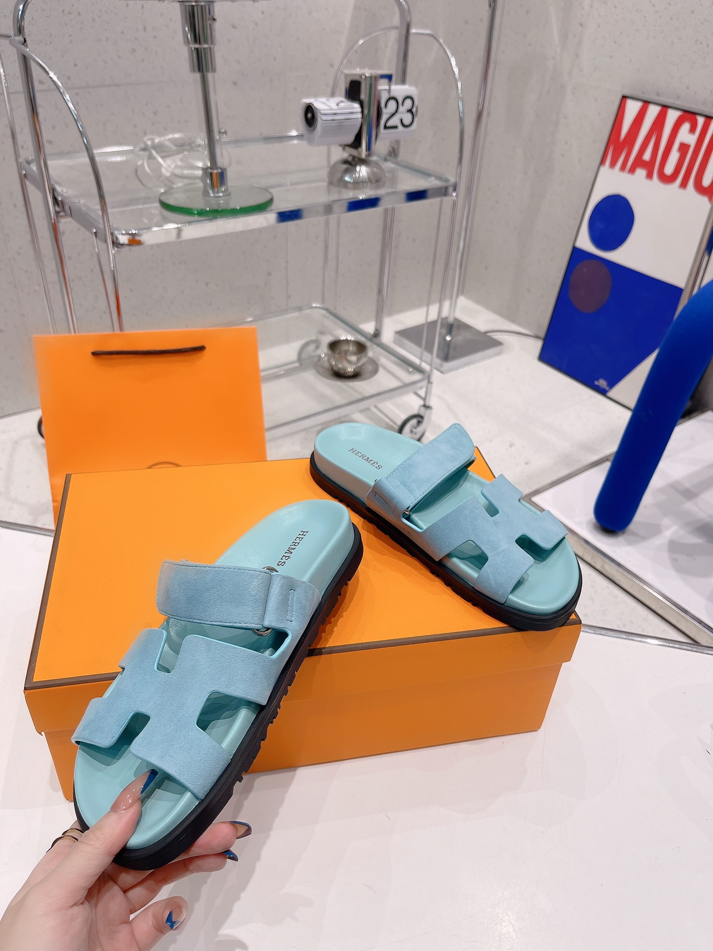 Hermès H家爱马士 2022春夏新款凉拖系列 一直都很火爆的二舅拖鞋- 凉鞋,随意各种搭配都很棒