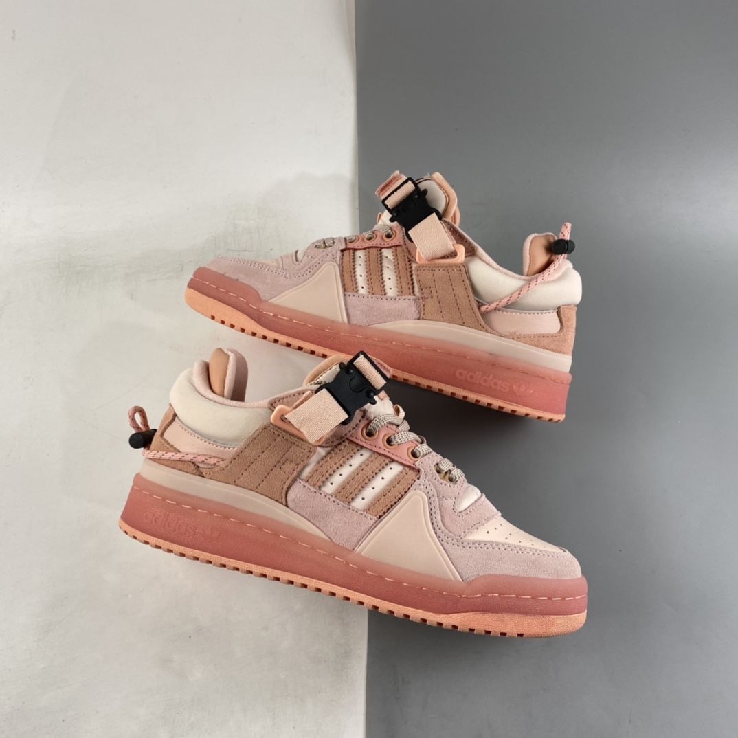 Adidas BAdidas Bunny Forum 84 Low Pink Rabbit Velcro Basketball Shoes GW0265