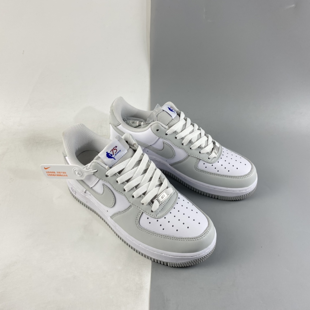 P240 NIKE Air Force 1’07 Low 灰白配色 空军一号低帮休闲板鞋 AA6902-201