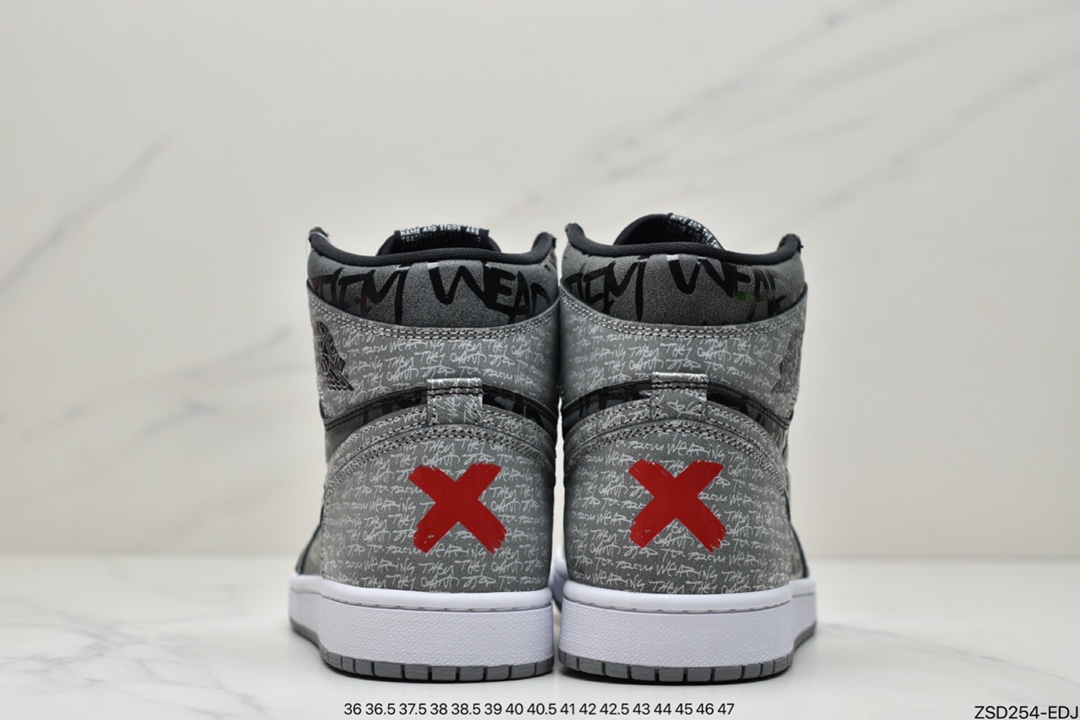 320 公司级Air Jordan 1 High OG ”Rebellionaire” 高帮 黑灰叛逆 AJ1 555088-036