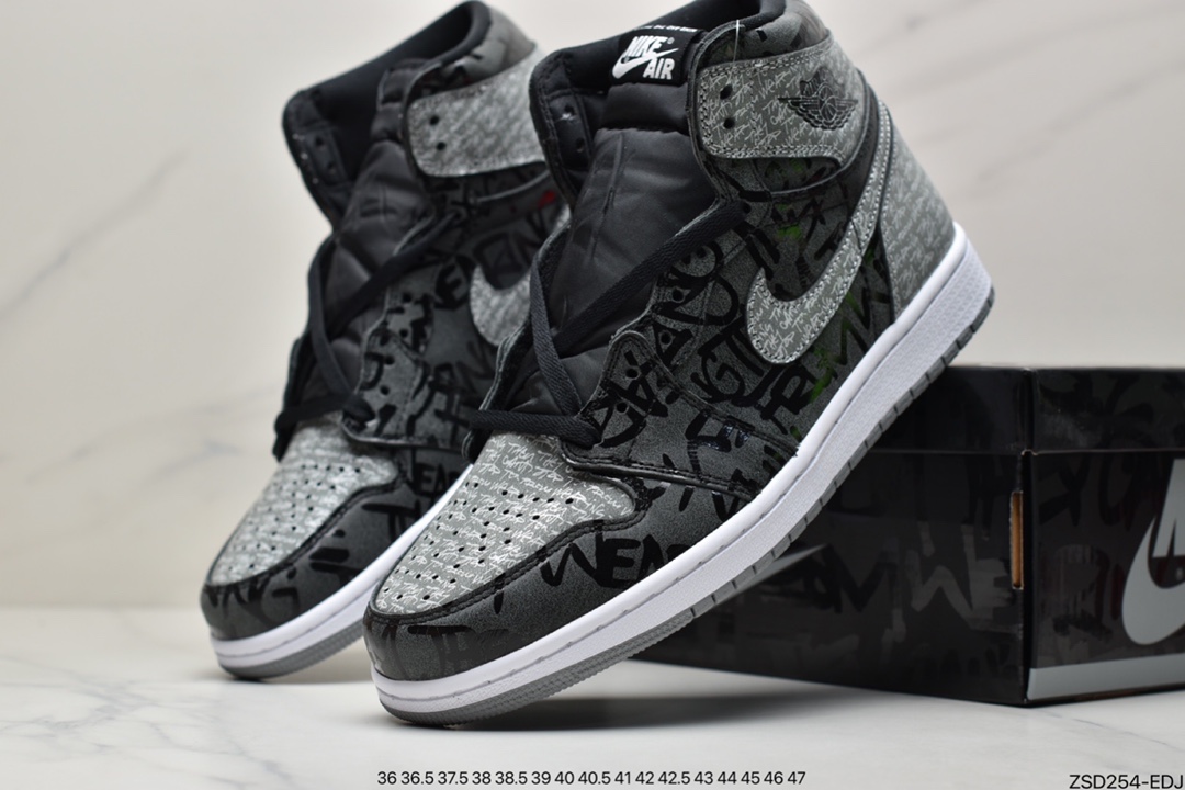 320 公司级Air Jordan 1 High OG ”Rebellionaire” 高帮 黑灰叛逆 AJ1 555088-036