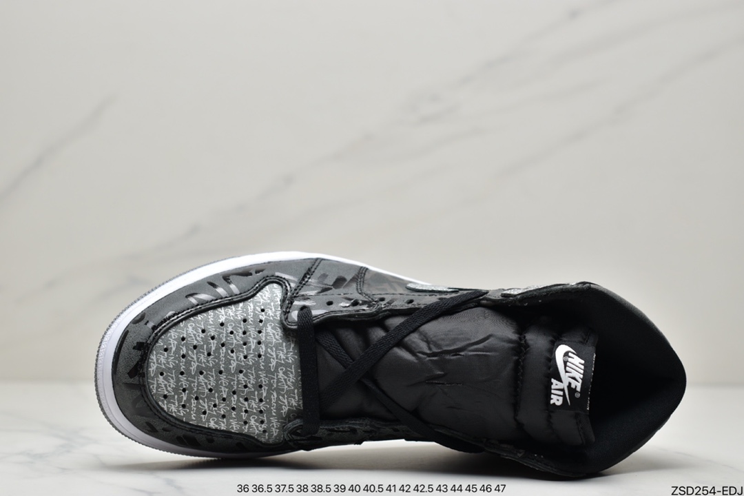 320 公司级Air Jordan 1 High OG ”Rebellionaire” 高帮 黑灰叛逆 AJ1 555088-036