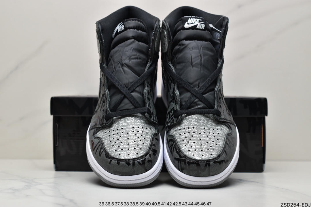 320 公司级Air Jordan 1 High OG ”Rebellionaire” 高帮 黑灰叛逆 AJ1 555088-036