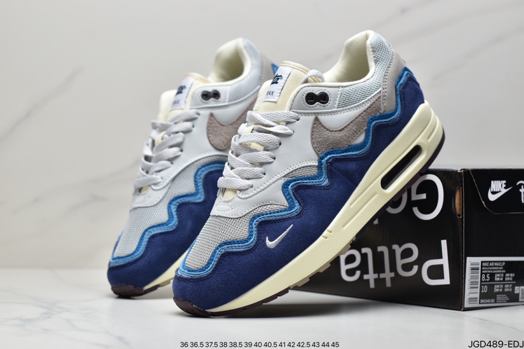 180 公司级耐克Patta x Air Max 1“Monarch”复古休闲跑步鞋 DH1348-002