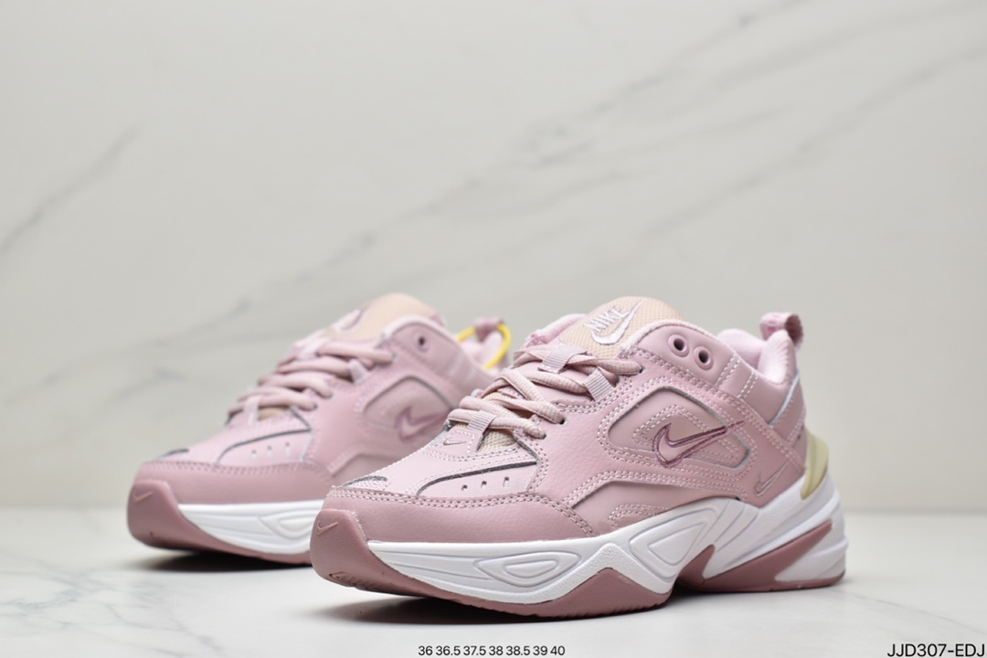 130 公司级耐克Nike M2K Tekno复古潮流百搭休闲运动旅游老爹鞋“珊瑚粉白”AO3108-202
