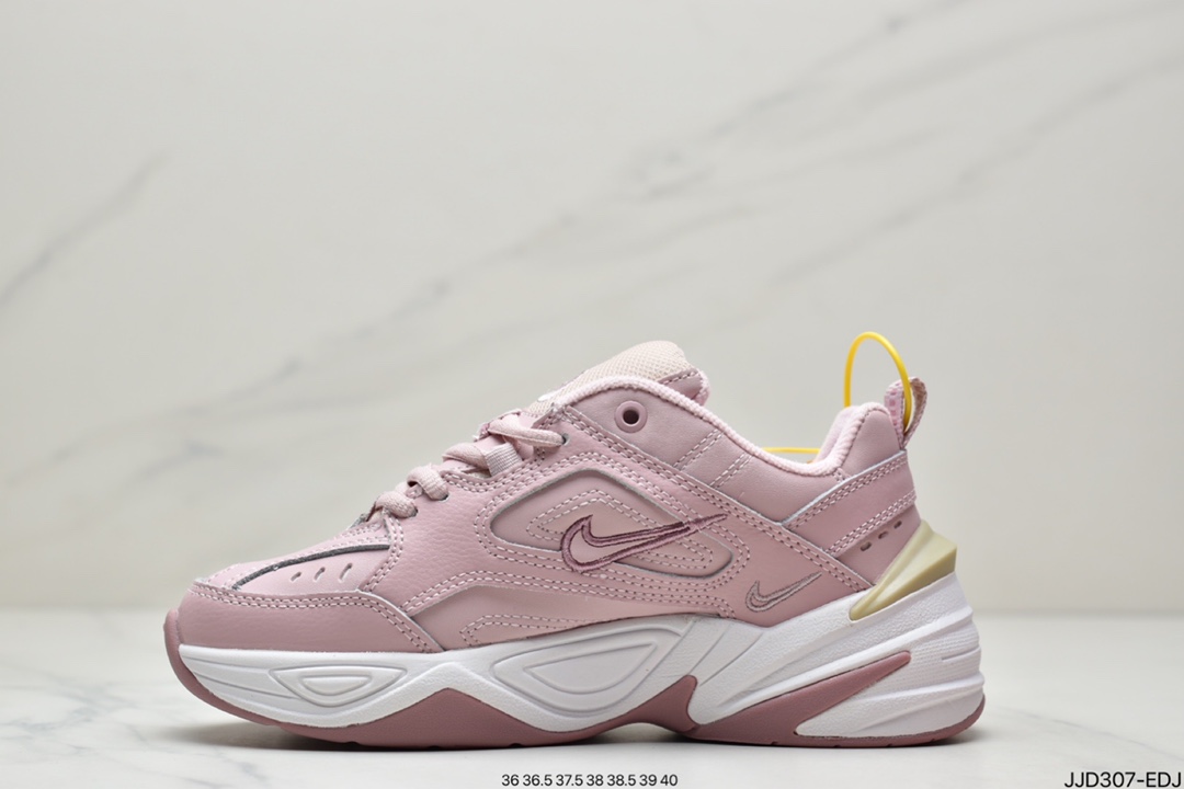 130 公司级耐克Nike M2K Tekno复古潮流百搭休闲运动旅游老爹鞋“珊瑚粉白”AO3108-202