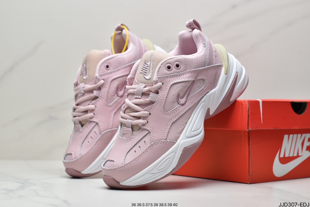 130 Nike M2K Tekno复古潮流百搭休闲运动旅游老爹鞋“珊瑚粉白”AO3108-202