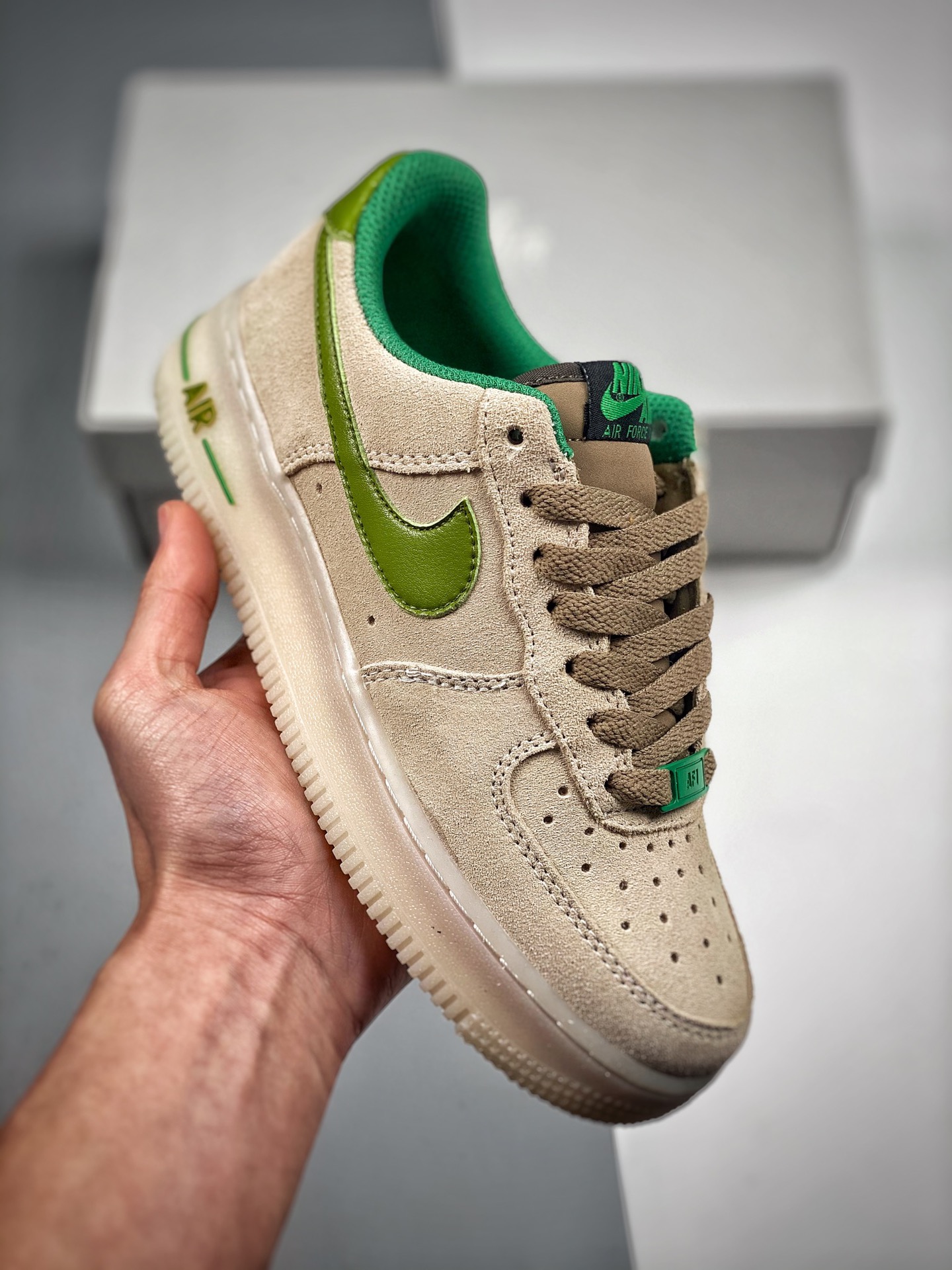 Nk Air Force 1'07 Low "cactus" "desierto cactus🌵" horma original y plantilla original, crea el estilo auténtico de Air…