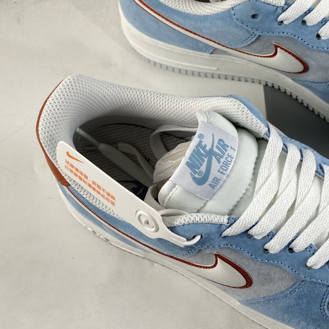 P240 NIKE Air Force 1’07 Low 酒红蓝配色 空军一号低帮休闲板鞋 LZ6699-521