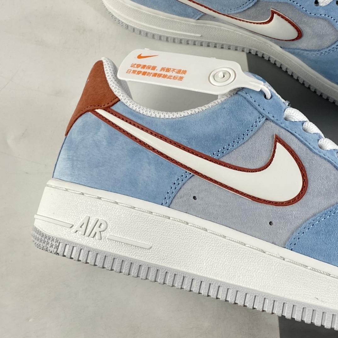 P240 NIKE Air Force 1’07 Low 酒红蓝配色 空军一号低帮休闲板鞋 LZ6699-521