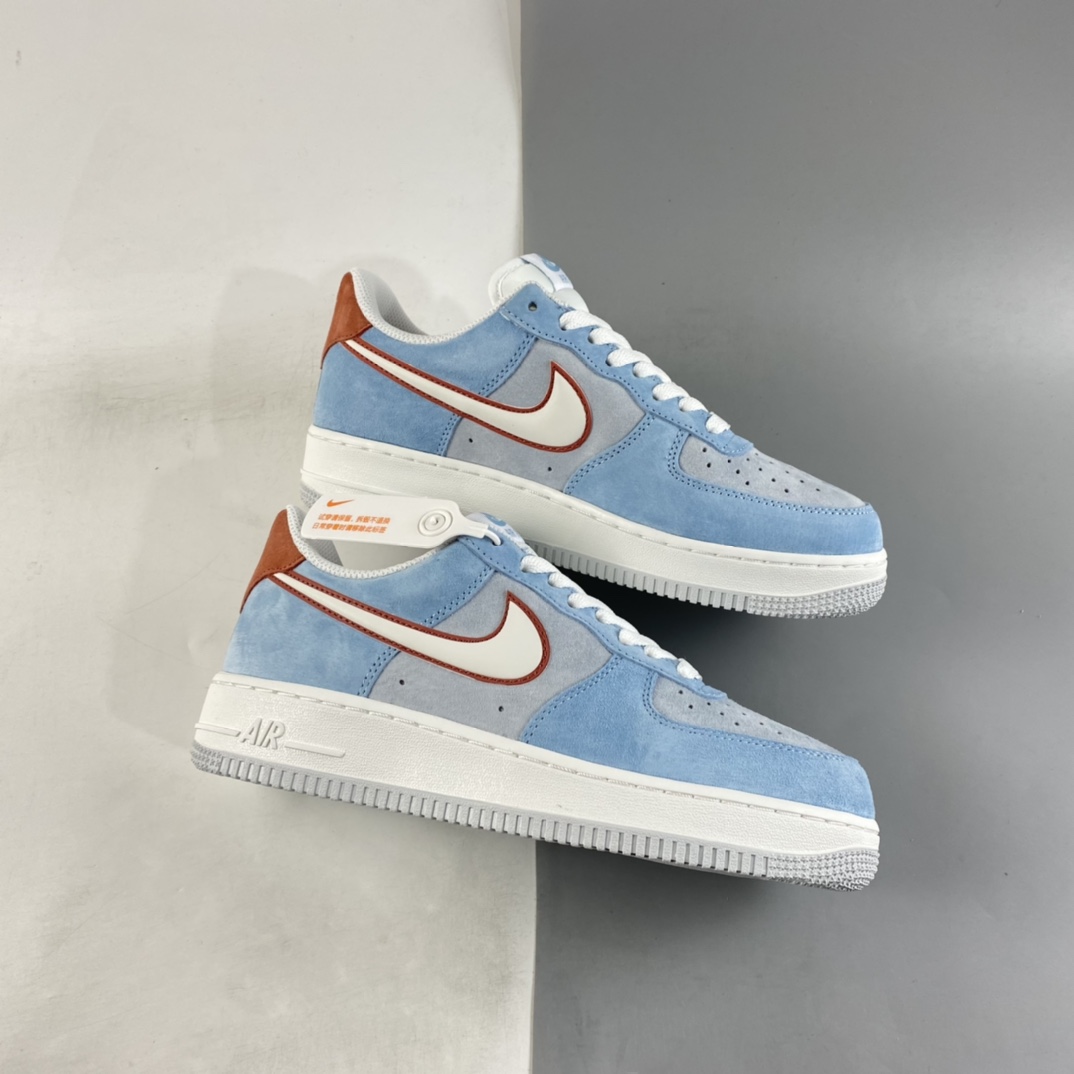 P240 NIKE Air Force 1’07 Low 酒红蓝配色 空军一号低帮休闲板鞋 LZ6699-521