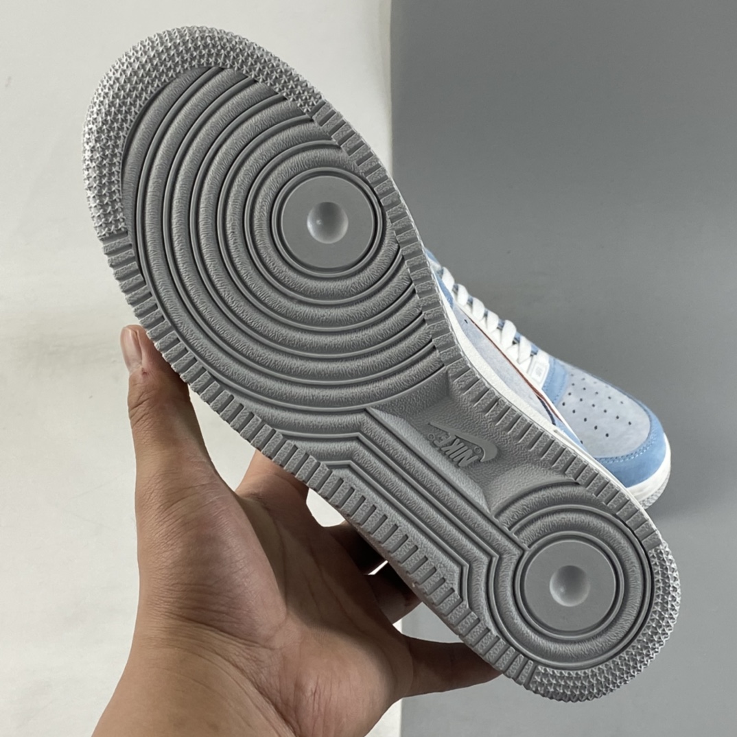 P240 NIKE Air Force 1’07 Low 酒红蓝配色 空军一号低帮休闲板鞋 LZ6699-521