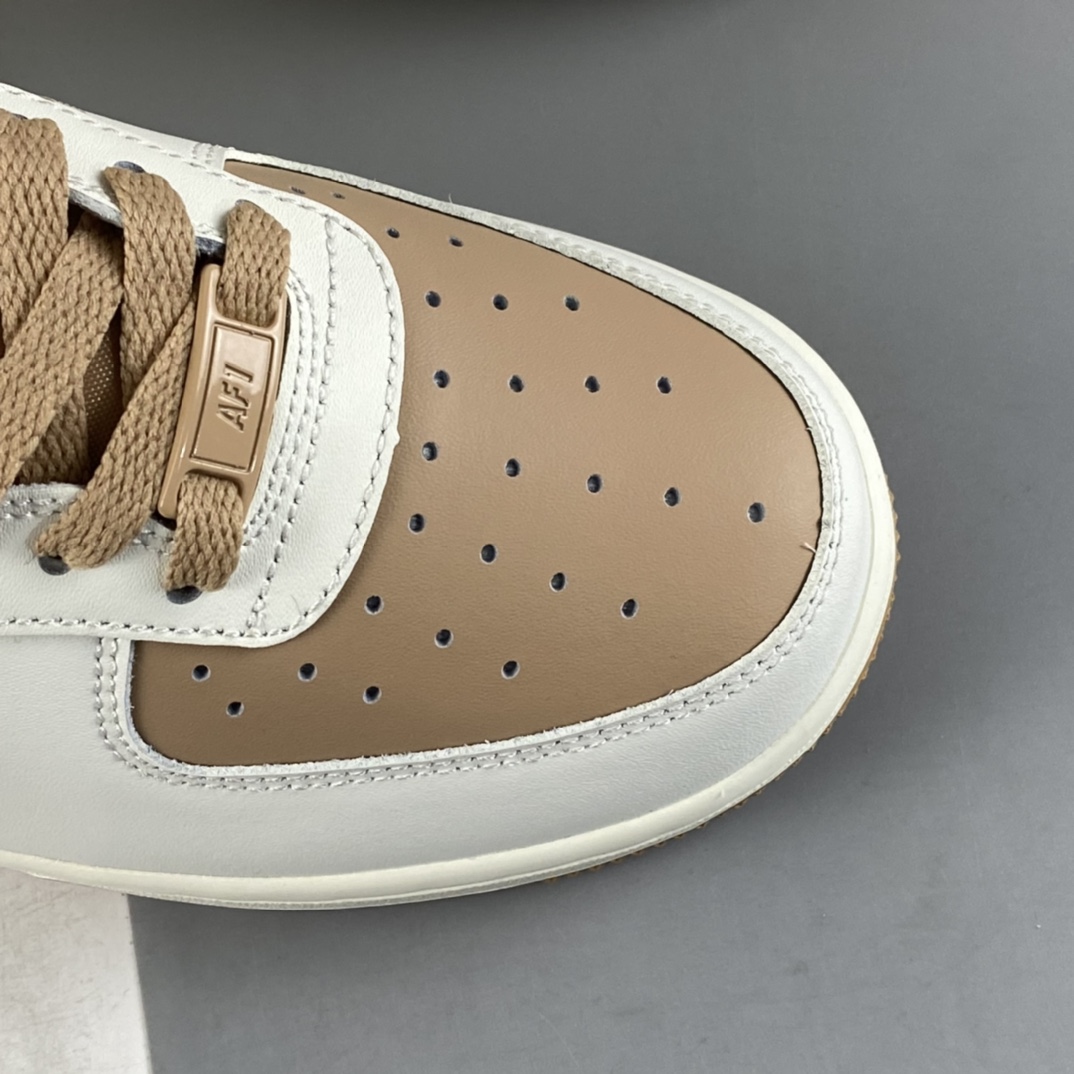 P240 NIKE Air Force 1’07 Low 奶油浅咖 空军一号低帮休闲板鞋 PQ3369-281