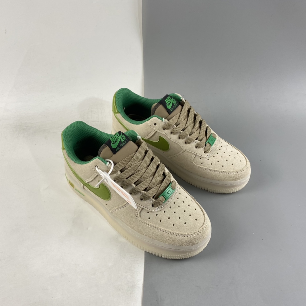 P200 NIKE Air Force 1’07 Low ”Cactus” 沙漠仙人掌深色 空军一号低帮休闲板鞋 CV1755-100