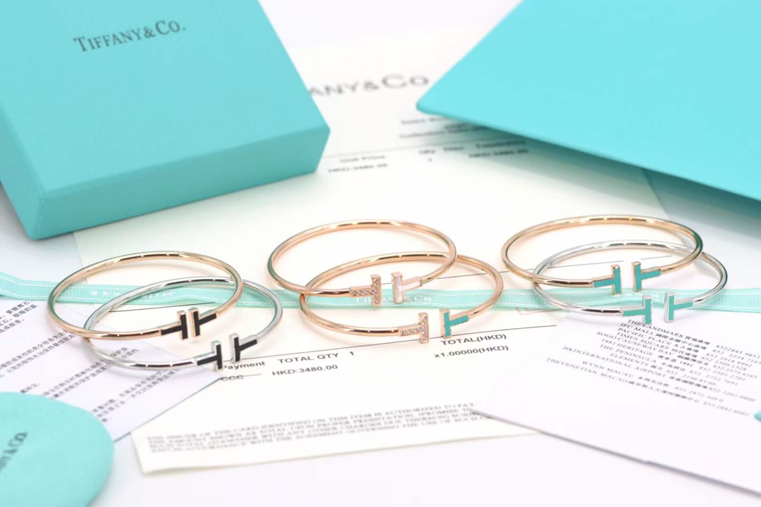 Tiffany & Co. Tiffany&Co.蒂芙尼 双T手镯 6款