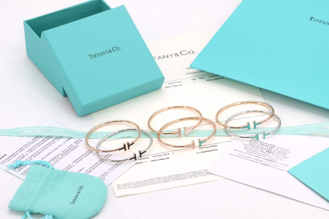 Tiffany & Co. Tiffany&Co.蒂芙尼 双T手镯 6款