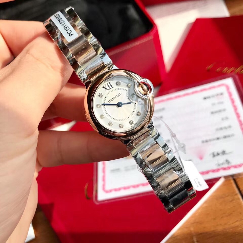 Luxury 18k Plated Collar Watch with Genuine Diamonds and State Certification - 图片 3