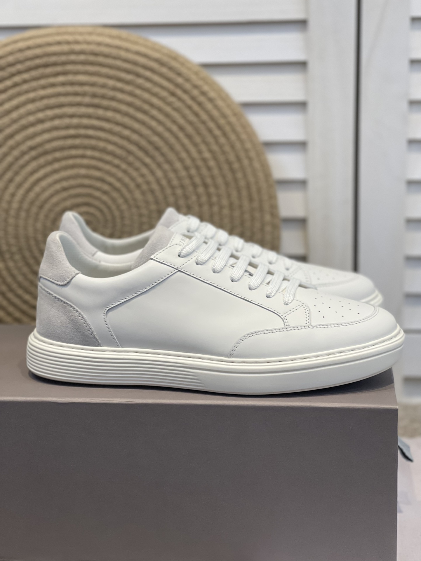 Brunello Cucinelli Primavera/Verano Nuevo Bloqueo de Color Tablero Deportivo Zapatos de Hombre ¡Este
