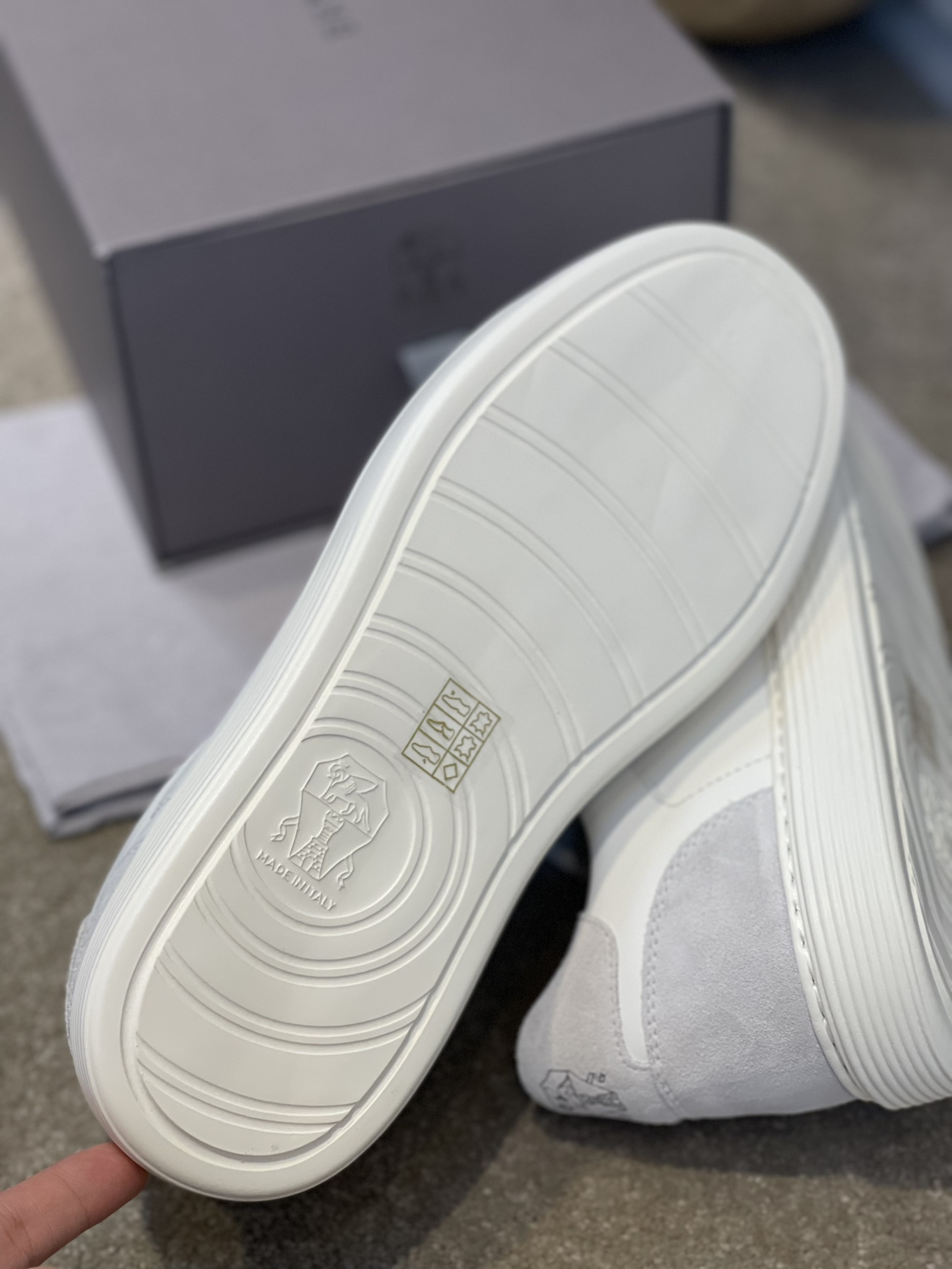 Brunello Cucinelli Primavera/Verano Nuevo Bloqueo de Color Tablero Deportivo Zapatos de Hombre ¡Este