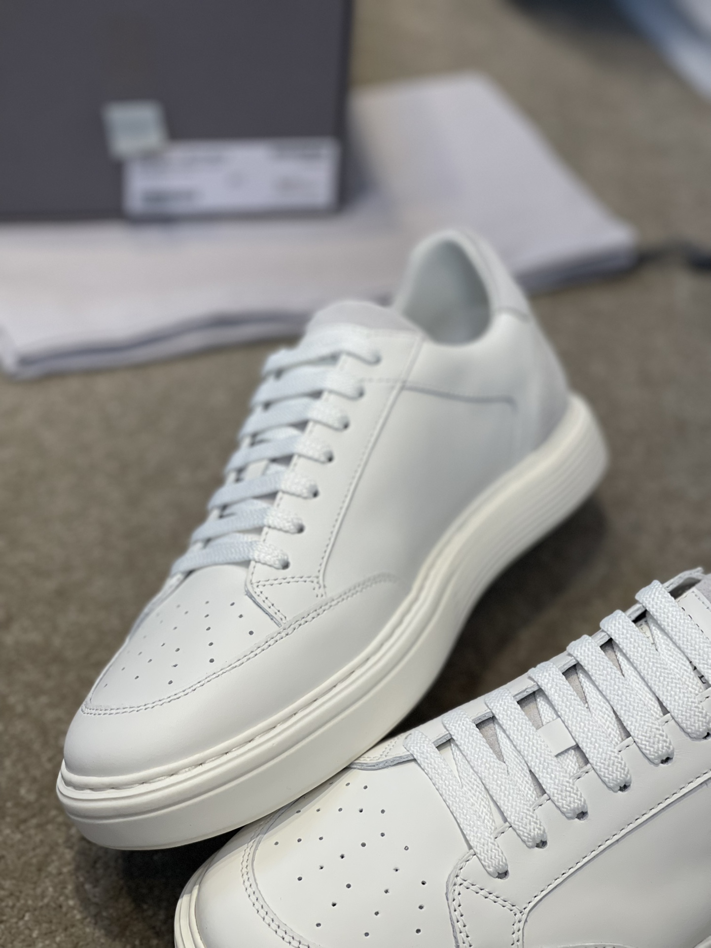 Brunello Cucinelli Primavera/Verano Nuevo Bloqueo de Color Tablero Deportivo Zapatos de Hombre ¡Este