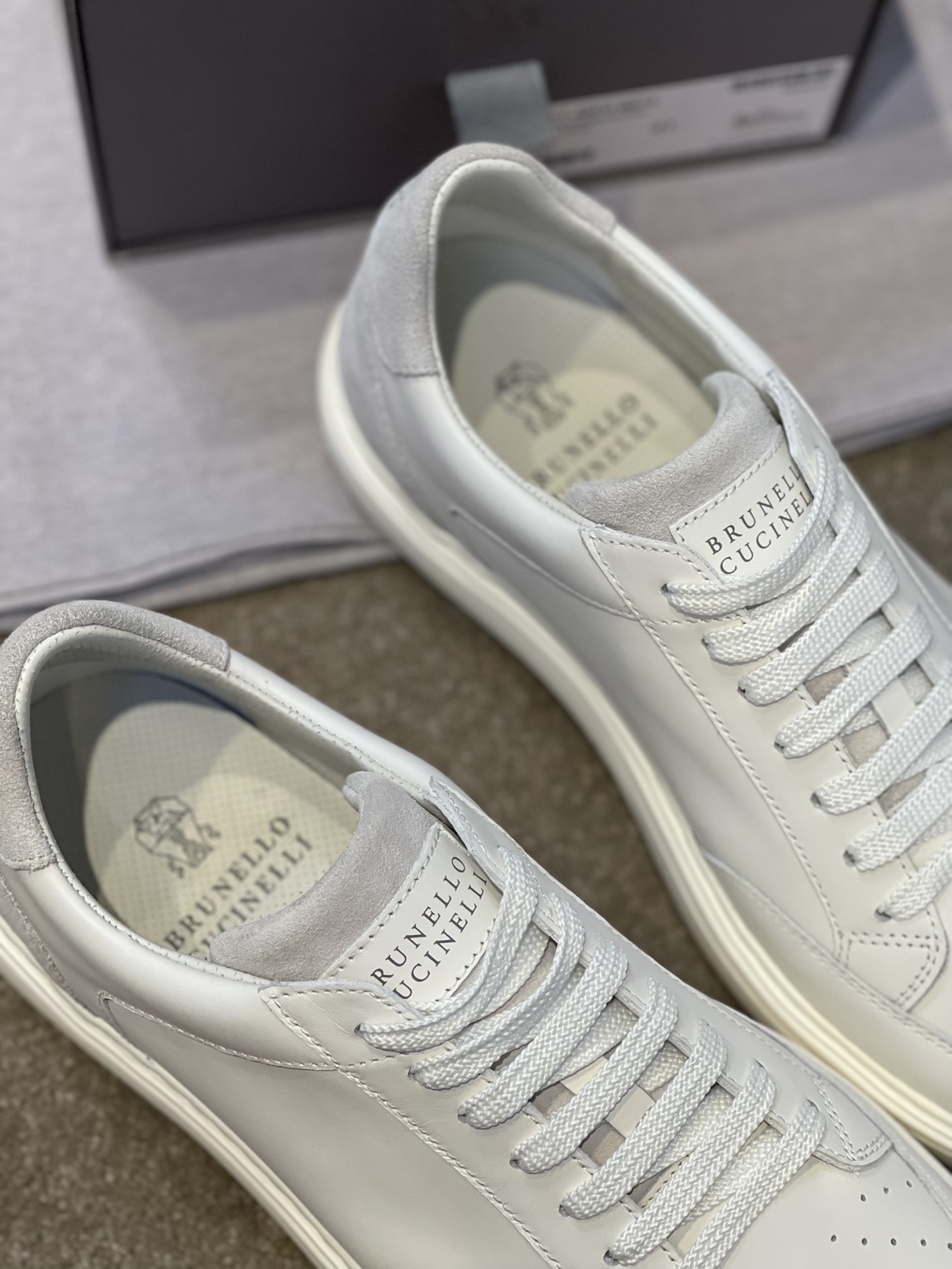 Brunello Cucinelli Primavera/Verano Nuevo Bloqueo de Color Tablero Deportivo Zapatos de Hombre ¡Este