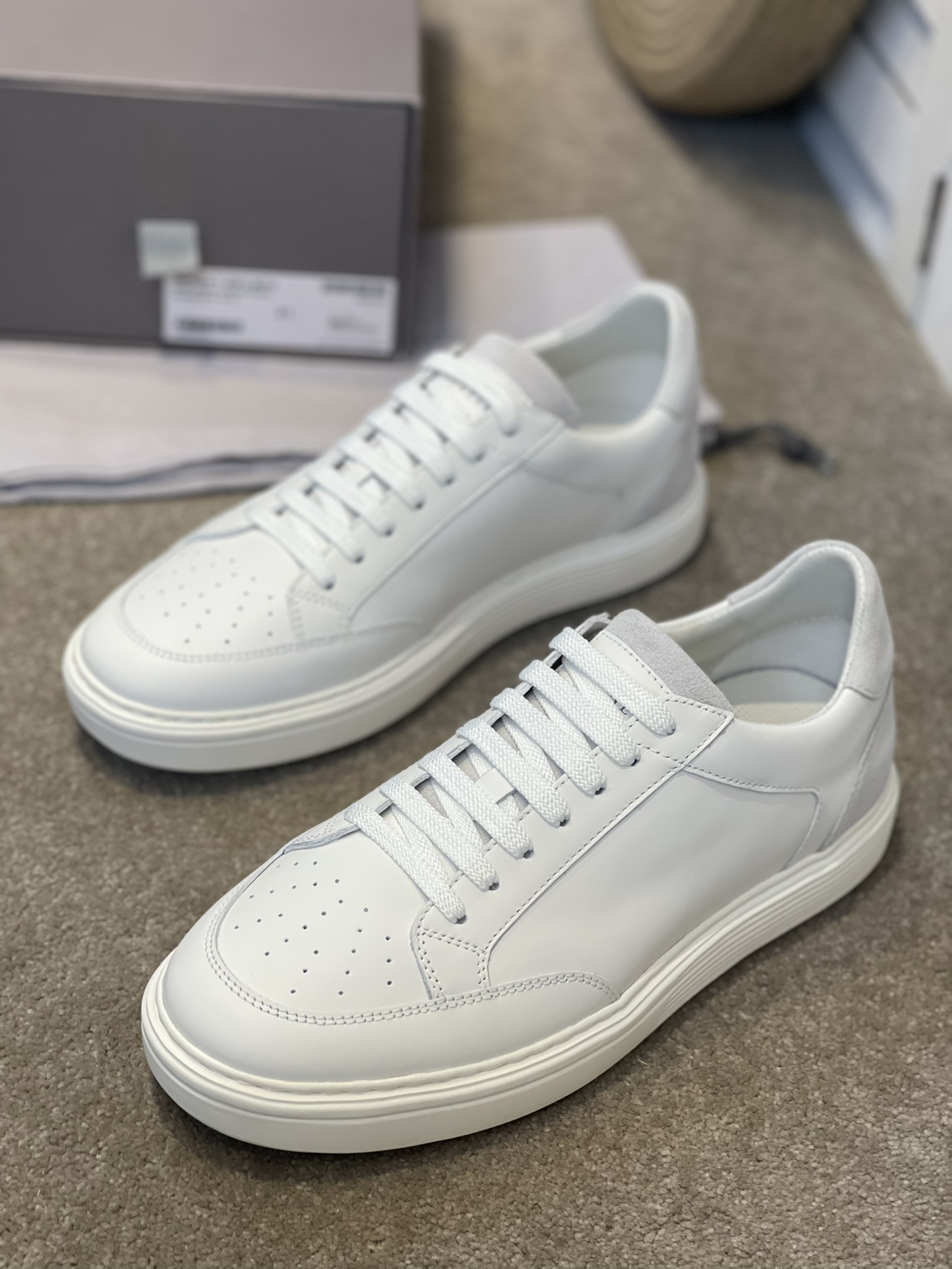 Brunello Cucinelli Primavera/Verano Nuevo Bloqueo de Color Tablero Deportivo Zapatos de Hombre ¡Este