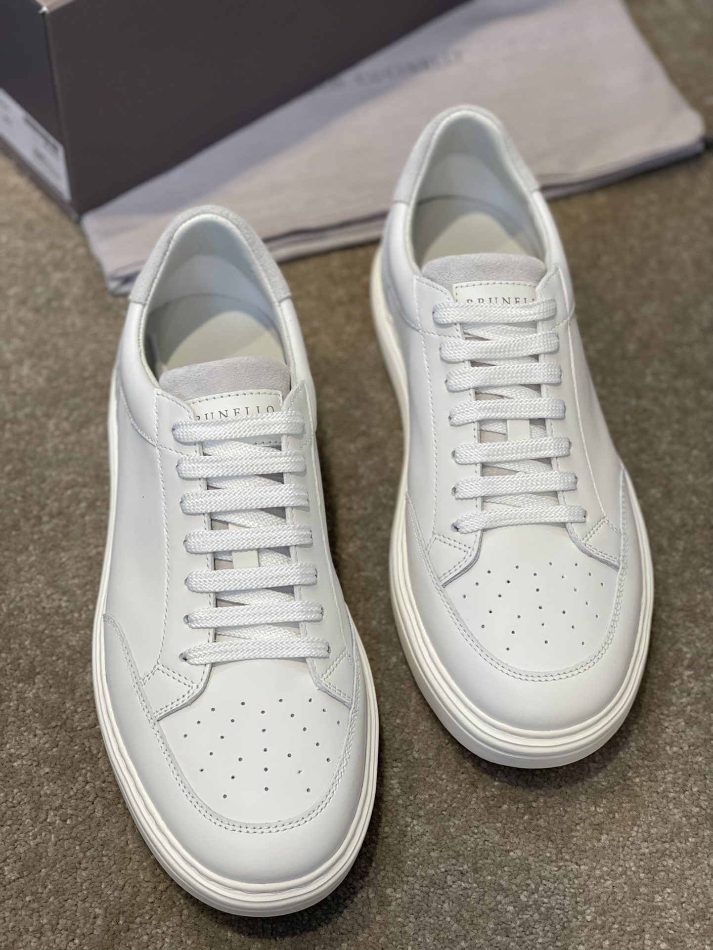 Brunello Cucinelli Primavera/Verano Nuevo Bloqueo de Color Tablero Deportivo Zapatos de Hombre ¡Este