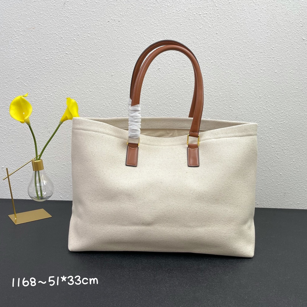 420 Celine 原版帆布材质沙滩包 tote 购物袋