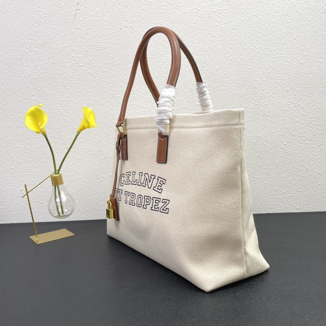 420 Celine 原版帆布材质沙滩包 tote 购物袋